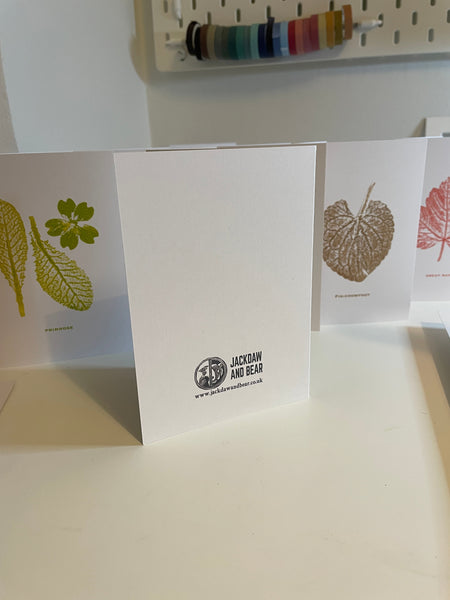 Snowberry -mature botanical greeting card