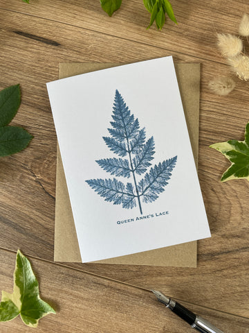 Queen Anne’s Lace botanical greeting card