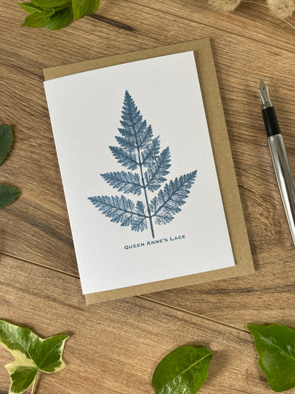 Queen Anne’s Lace botanical greeting card