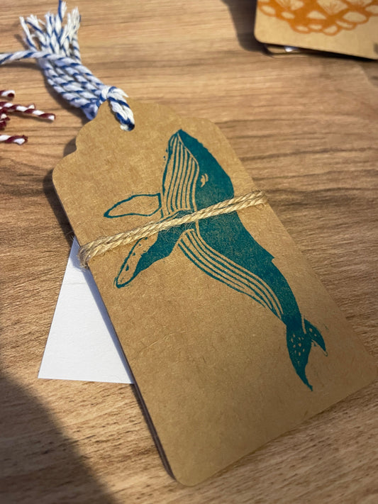 Whale Gift Tags 6pk