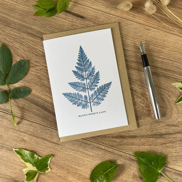 Queen Anne’s Lace botanical greeting card